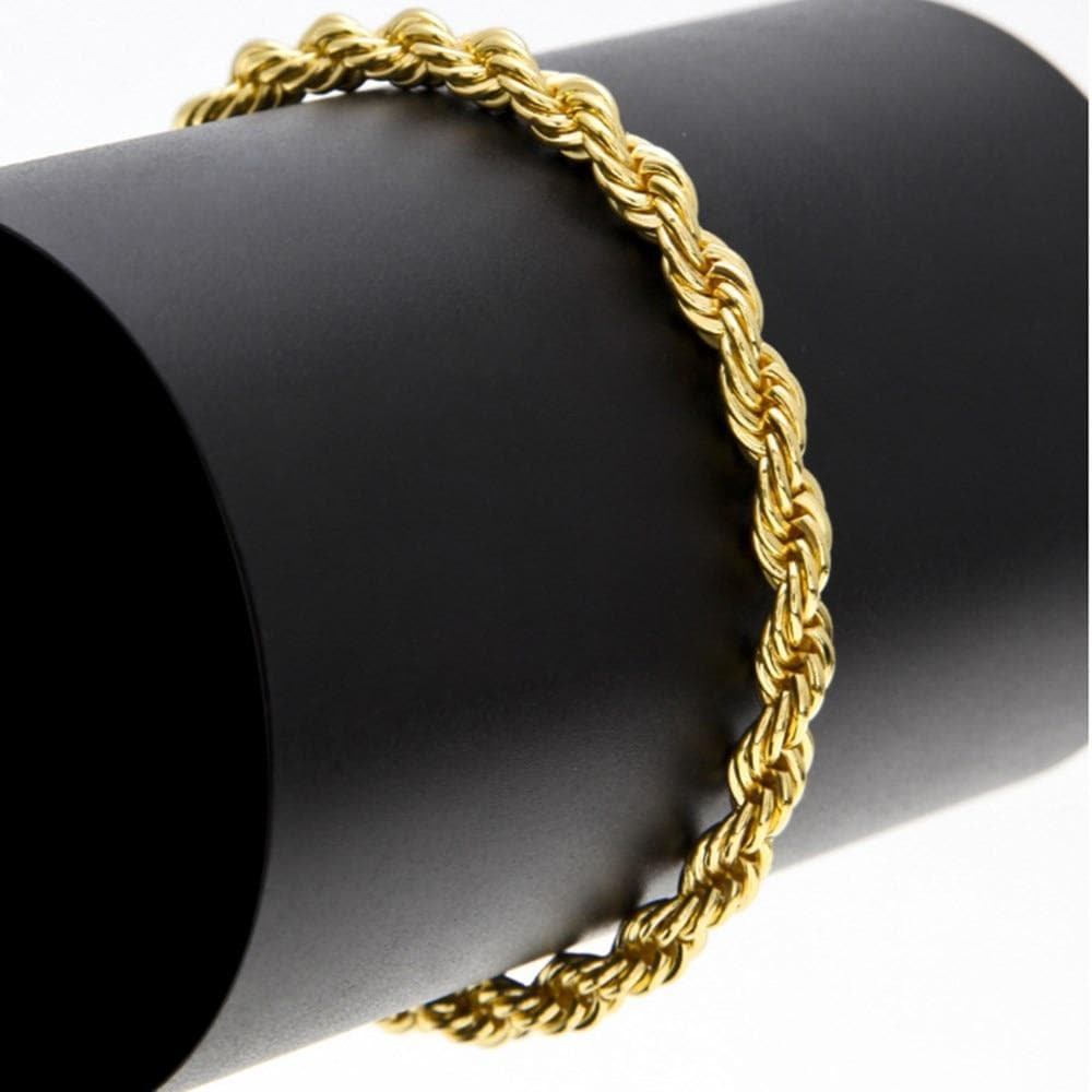 Luxury Men Gold Color Watch & Necklace & Pendant & Bracelet & Ring & Earrings Combo Set Ice Out Cuban Watch Hip Hop For Men