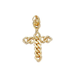 Iced Mens Diamond Cross Pendant Necklace, High Quality AAA Zircon Diamonds, Diamond Cross Chain