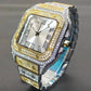 Diamond Watch For Men Top Brand 18k Gold Stainless Steel Male Quartz Reloj Unique Diamond Watch Luminous Waterproof Male Wrist Watches