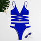 High Cut Bikini Bottoms Women's Bathing Suits Buckle Up Swimsuit V-Neck Swimsuit for Girls Swimming Outfit