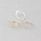 Rose Gold Knuckle Rings For Women Minimalism Wedding Jewelry 2019 Lucky Karma Circle Triangle Ring Sister Gifts Bague Femme bff