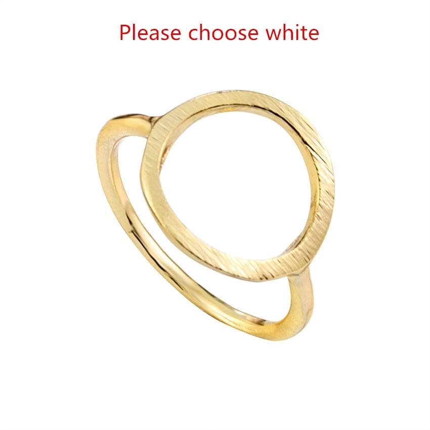 Rose Gold Knuckle Rings For Women Minimalism Wedding Jewelry 2019 Lucky Karma Circle Triangle Ring Sister Gifts Bague Femme bff