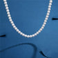 Pearl Necklace Men Handmade Freshwater Necklace , Pearl Chain For Men