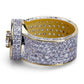 Gold Color All Iced Out Big Stone Micro Pave Cubic Zircon Ring 7 8 9 10 11 Five Sizes Rings Hip Hop Jewelry For Male