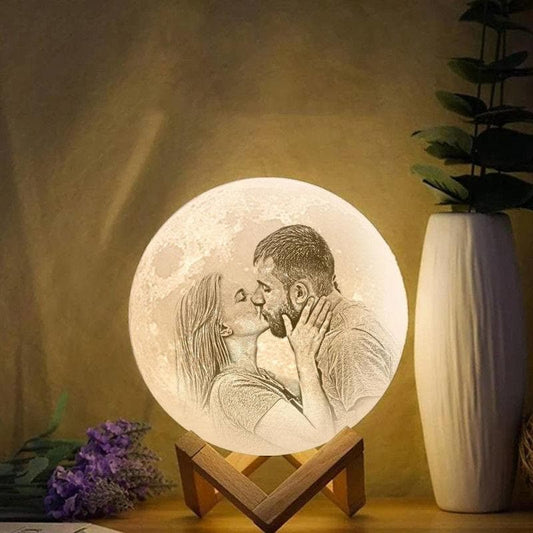 Customized Moon Lamp 3D Printing, Cute Pet Valentine's Day Gift