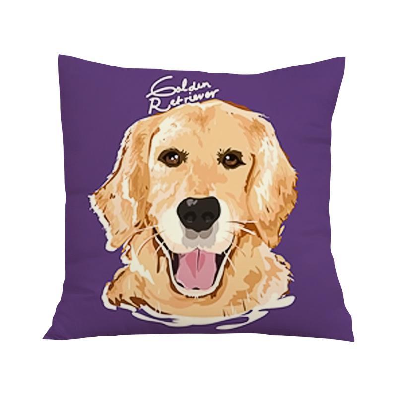 Custom Colorful Pet Portrait Pillow from Photo, Pet memorial gift Mothers Day Gift