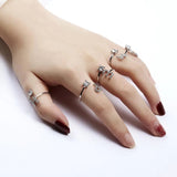 New Design Fashion Pavé CZ Adjustable 26 Initial Letter Ring For Women Simple Elegant Jewelry Friendship Gift Wholesale