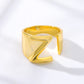 A-Z Letter Rings For Women Stainless Steel Gold Alphabet Name Adjustable Finger Ring Jewelry Gift Bijoux Femme Chunky