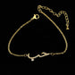 Fashion Stainless Steel Gold Bracelet For Women Arabic Islam Boho Jewelry Saudi Hand Chain Statement Bracelet Christmas Gift