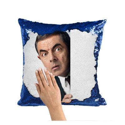Custom Photo Color Printed Cushion Cover - Limited Edition Sequin Pillow