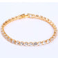 Cubic Zirconia 4MM  Tennis Bracelets Iced Out Chain Crystal Wedding Bracelet For Women Men Gold Silver Color Bracelet