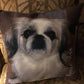 Custom Personalized Square Pet Pillow, Dog or Cat Photo Throw Pillow, Memorial Gift