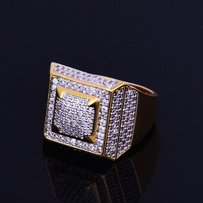 Men's Hip Hop Rings- Bling Bling Iced Full CZ