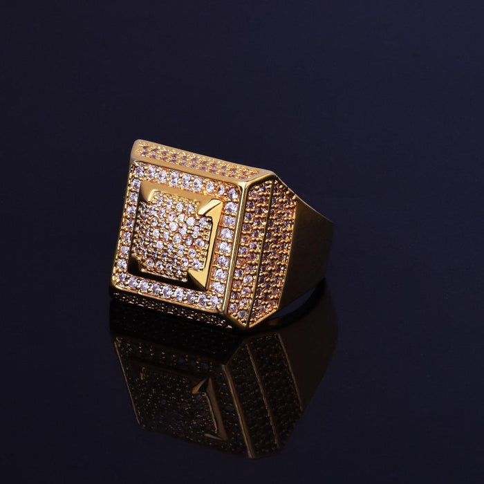 Men's Hip Hop Rings- Bling Bling Iced Full CZ