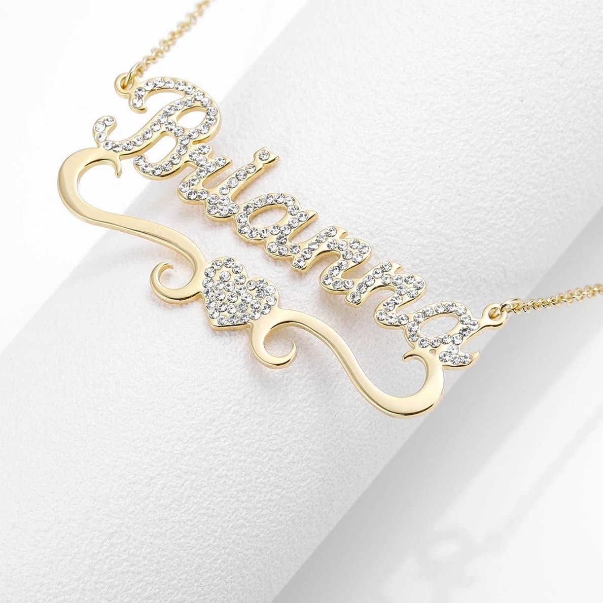 Iced Out Title Name Necklace