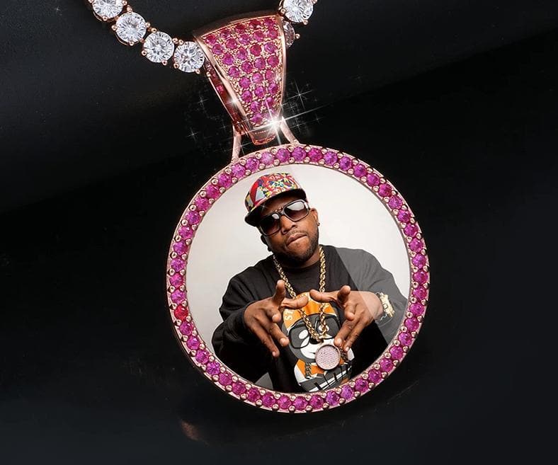 Custom Photo Round Medallion Necklace