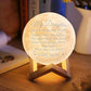 Photo Moon Lamp, Custom 3D Photo Light, Memorial Gift