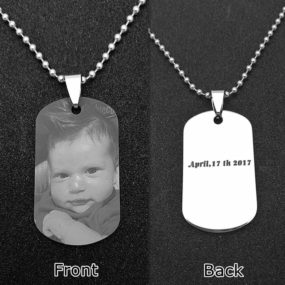 Custom Pictures Pendant Necklace, Custom Photo Necklace
