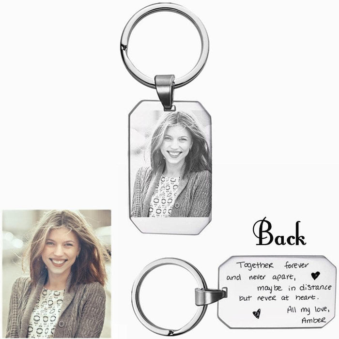 Custom Photo Keychains, Engraving On The Back