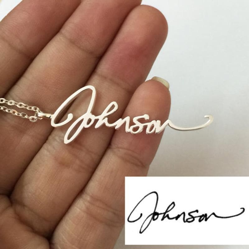 Custom Name Handwriting Necklace