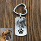 Personalized Pet Photo Keychain With Pet Tags