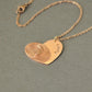 Personalized Heart Shape Fingerprint Necklace