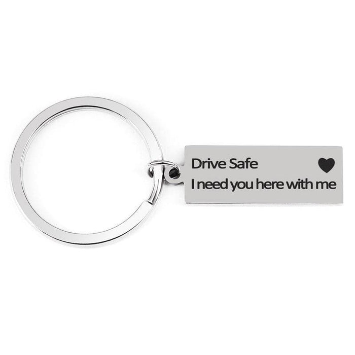 Custom Keychain - I NEED YOU HERE WITH ME KEYCHAIN