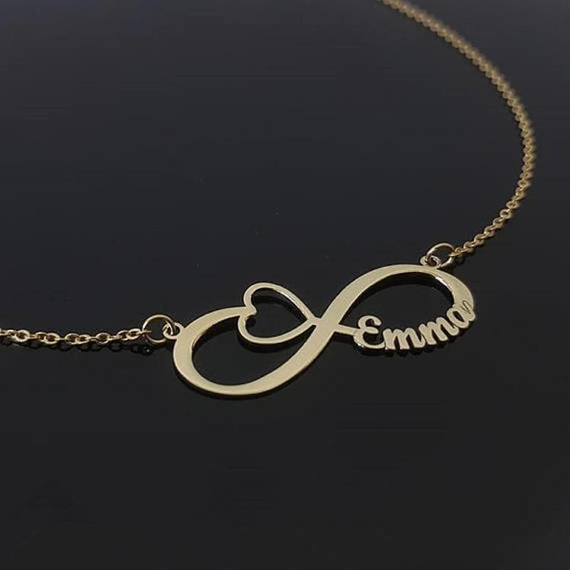 Personalized Infinity Name Necklace With Different Style, Custom Inifinity Necklace