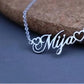 Personalized Name Necklace With Tiny Heart - Rose Gold, Silver, Gold Color