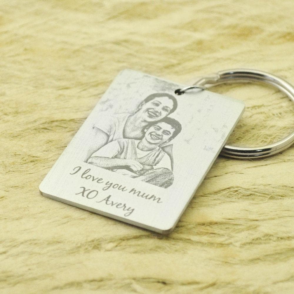 Custom Photo Keychain- Christmas Gift for Her/Him