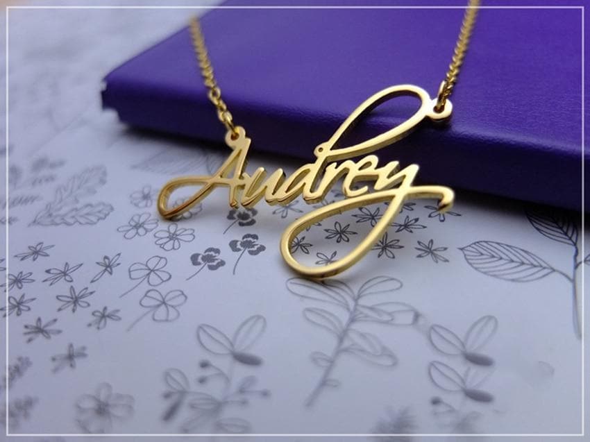 Personalized Cursive Name Necklace, Custom Name Necklace