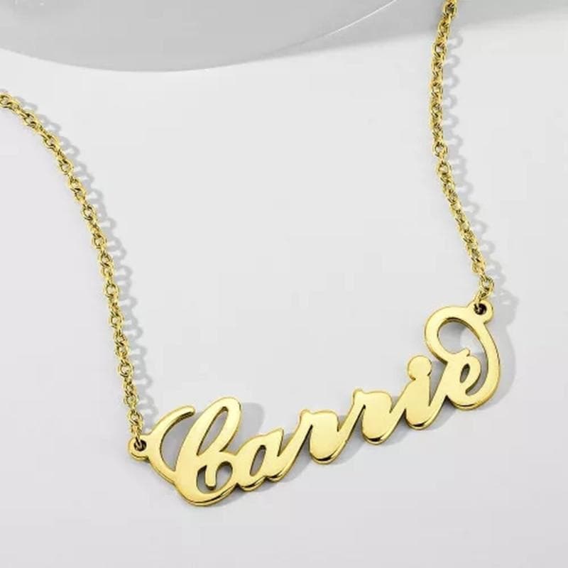 18 K Personalized Baby Name Necklace