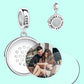Custom Photo Sterling Silver Forever Love Charms Beads