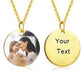 Personalized Photo Necklace-With Back Engraved