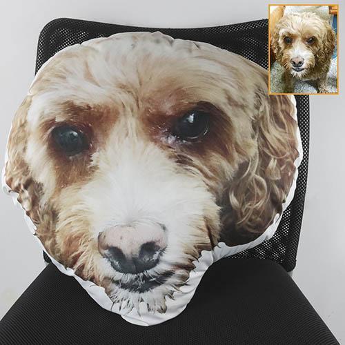 Custom Pet Face Pillow Head Shaped Pillow from photos